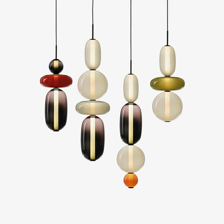 Amber Drop Glass Pendant Light-Artelux Atelier