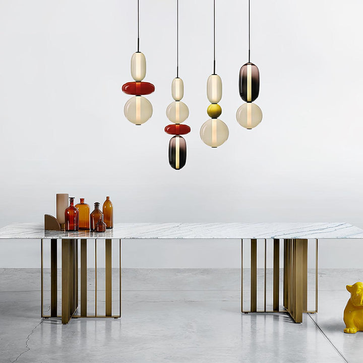 Amber Drop Glass Pendant Light-Artelux Atelier