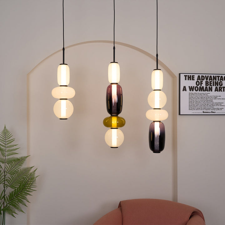 Amber Drop Glass Pendant Light-Artelux Atelier