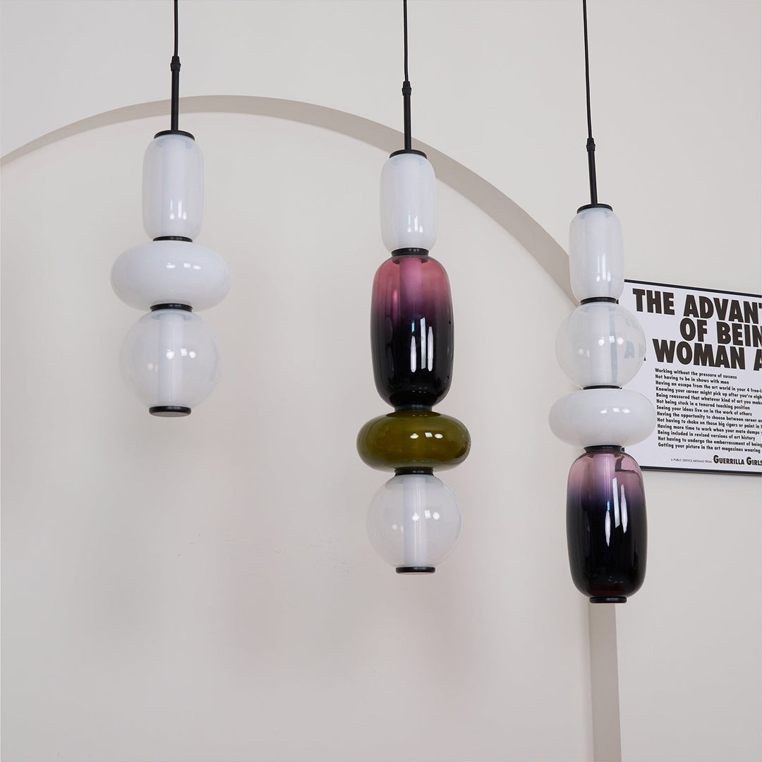 Amber Drop Glass Pendant Light-Artelux Atelier