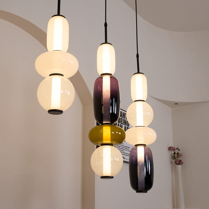 Amber Drop Glass Pendant Light-Artelux Atelier