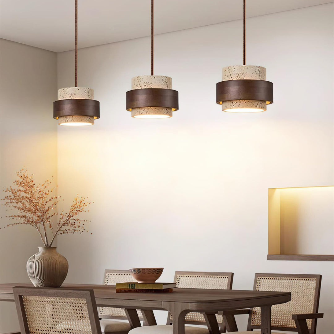 Artelux Dune Travertine Pendant Light