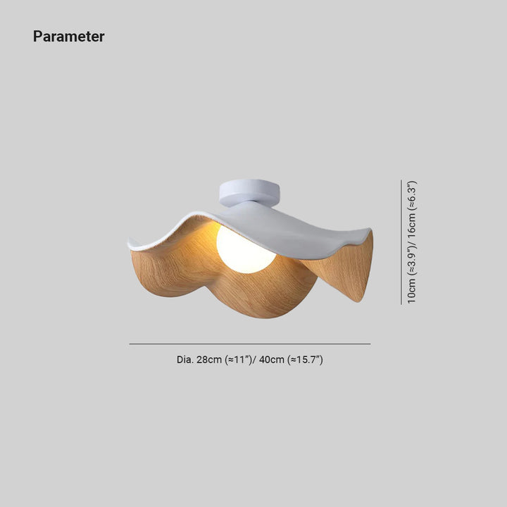 Artelux Casia Wood-Resin Ceiling Light