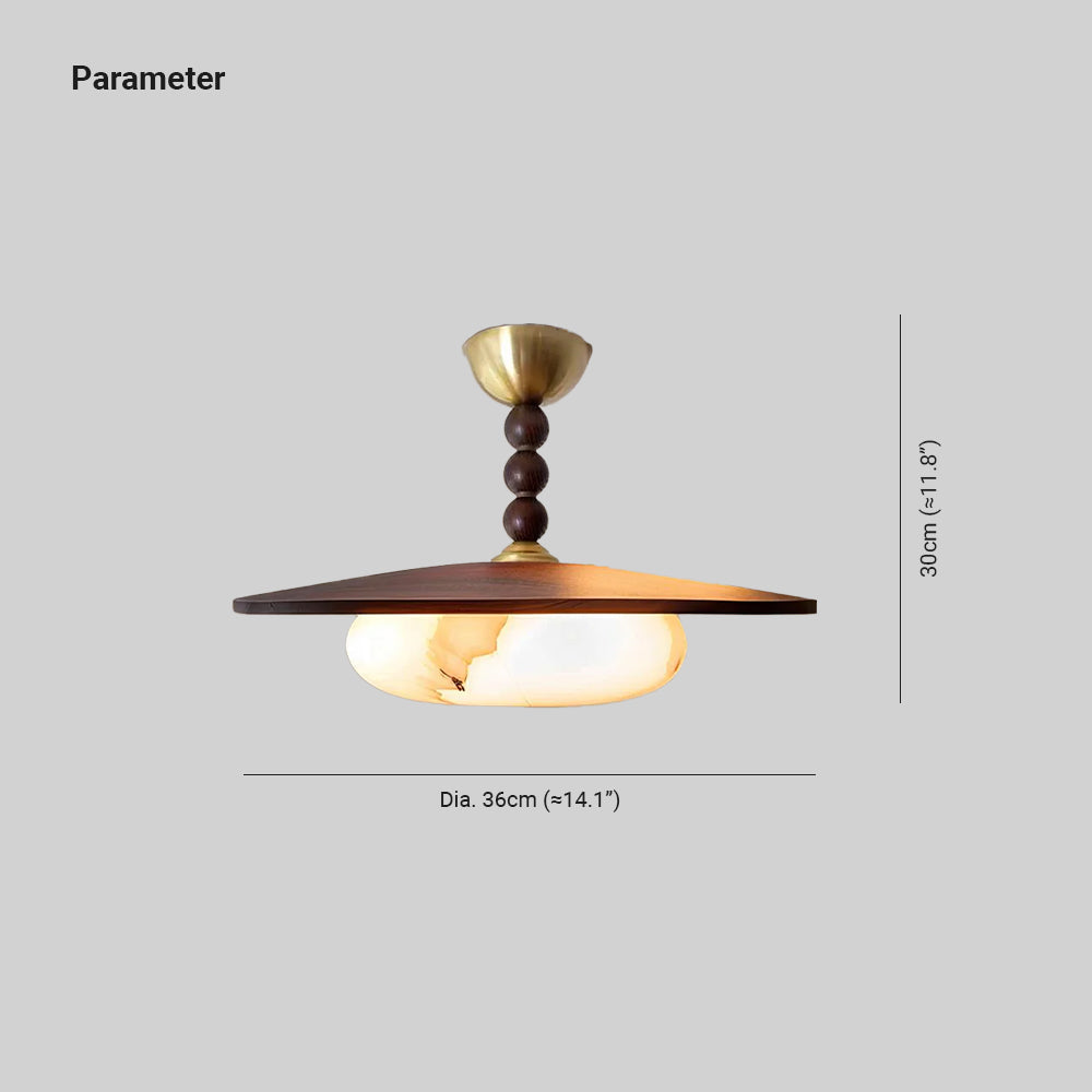 Artelux Timber Alabaster Ceiling Light