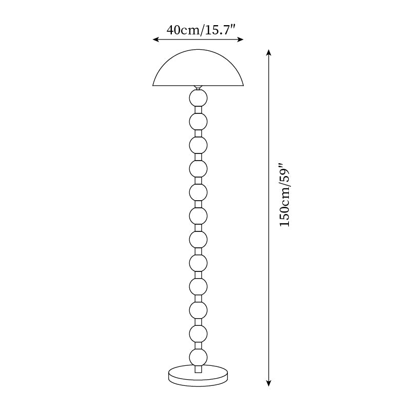 Artelux Orla Sculptural Wood Floor Lamp