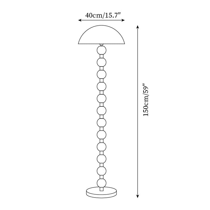 Artelux Orla Sculptural Wood Floor Lamp