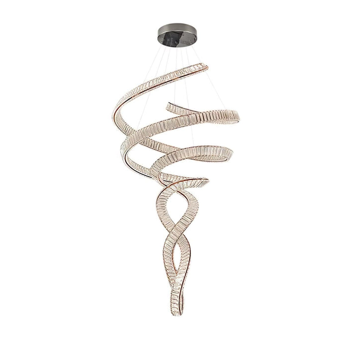 Long Spiral Crystal Chandelier-Artelux Atelier