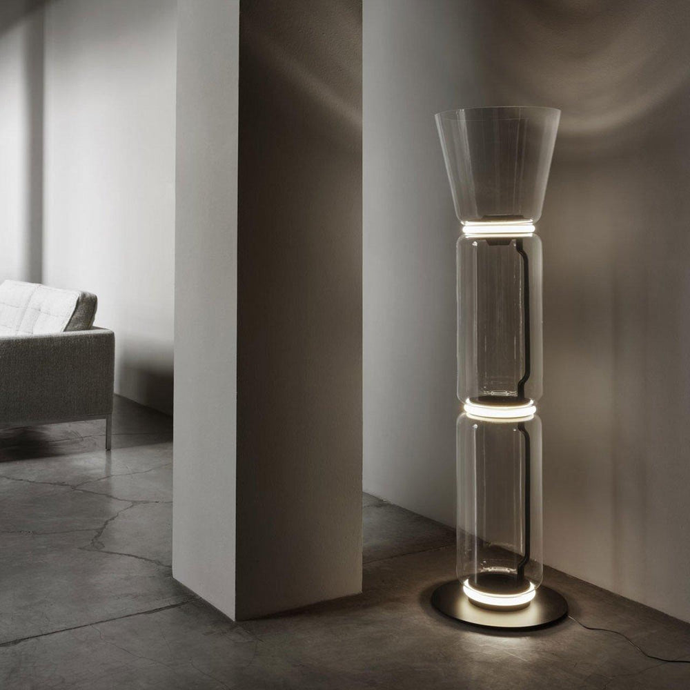 Bamboo Glass Floor Lamp-Artelux Atelier