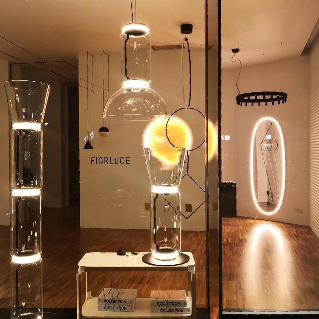 Bamboo Glass Floor Lamp-Artelux Atelier