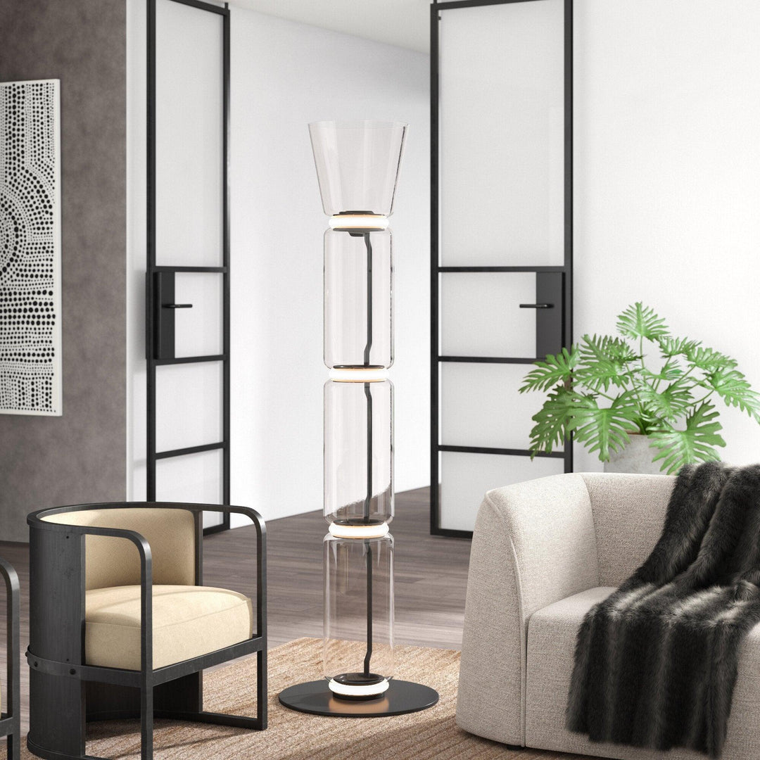Bamboo Glass Floor Lamp-Artelux Atelier