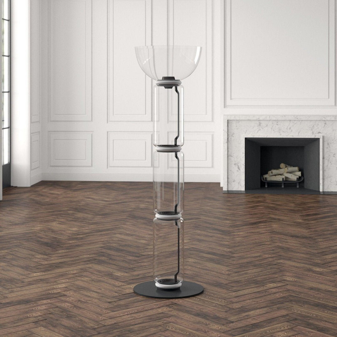 Bamboo Glass Floor Lamp-Artelux Atelier