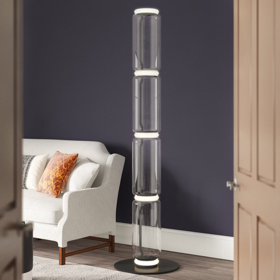 Bamboo Glass Floor Lamp-Artelux Atelier