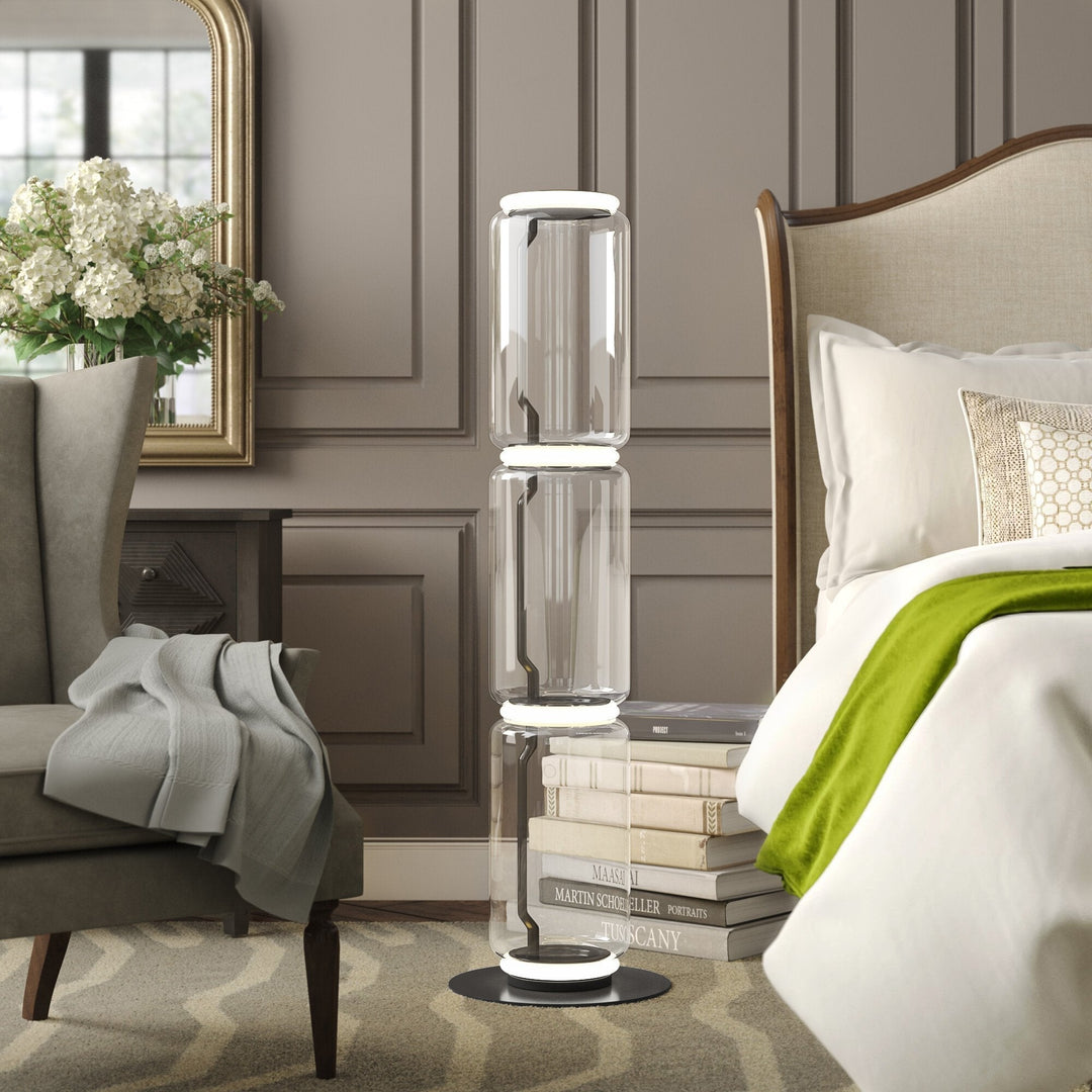Bamboo Glass Floor Lamp-Artelux Atelier