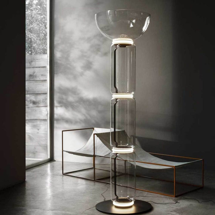 Bamboo Glass Floor Lamp-Artelux Atelier