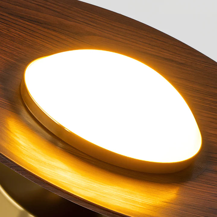 Axis Wood Brass Ceiling Lamp