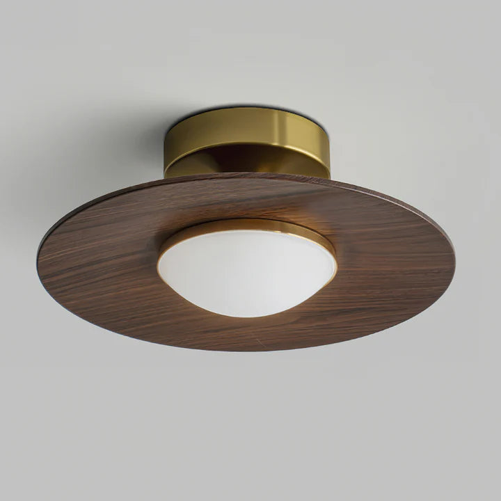 Axis Wood Brass Ceiling Lamp