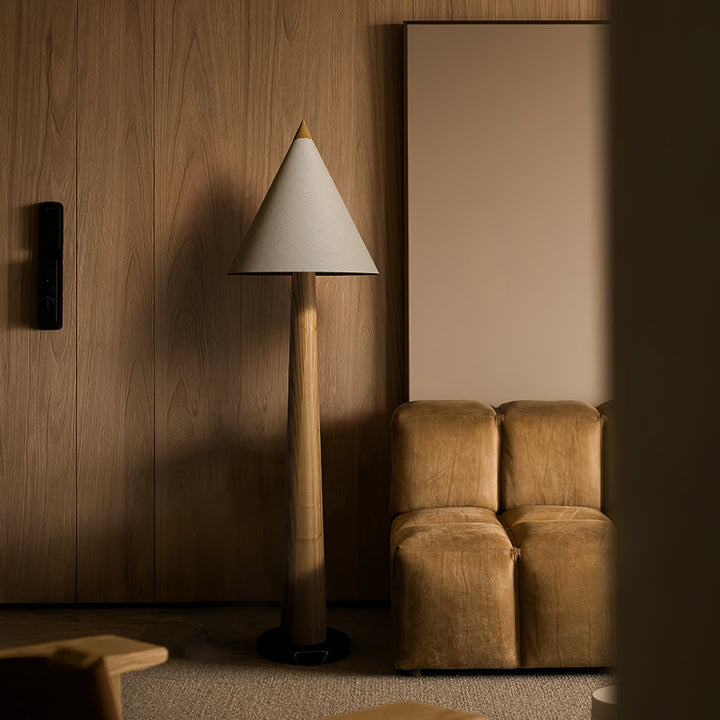 Pinecone Wooden Floor Lamp-Artelux Atelier