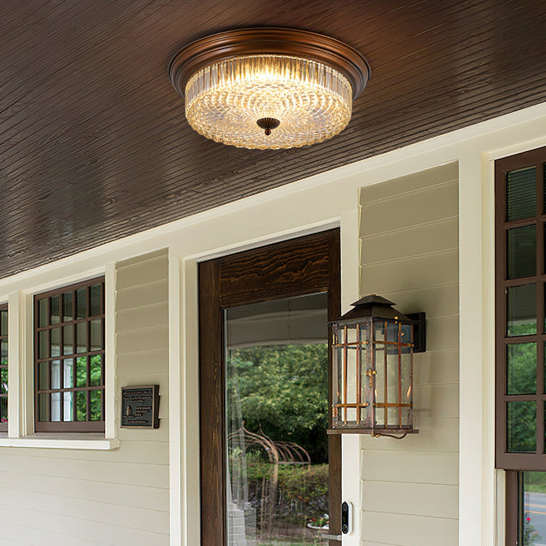 Artelux Crystal Glass Dome Ceiling Lamp