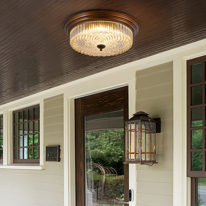 Artelux Crystal Glass Dome Ceiling Lamp