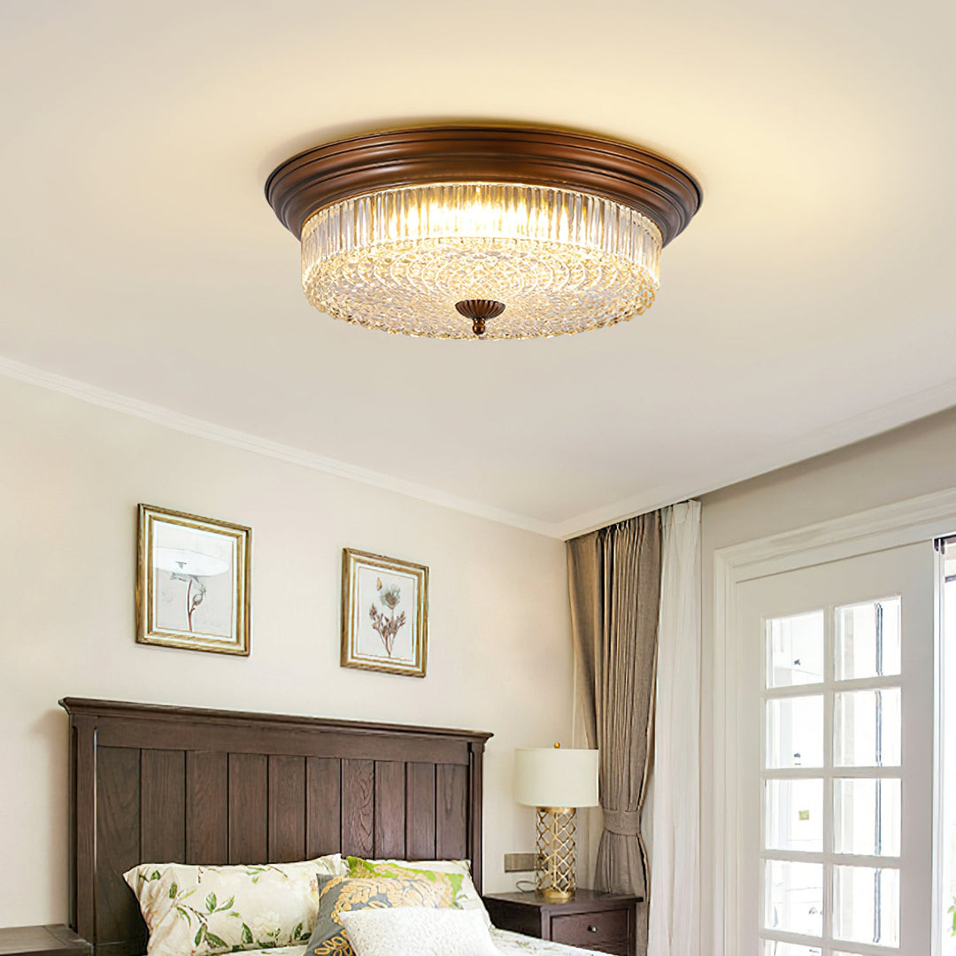 Artelux Crystal Glass Dome Ceiling Lamp