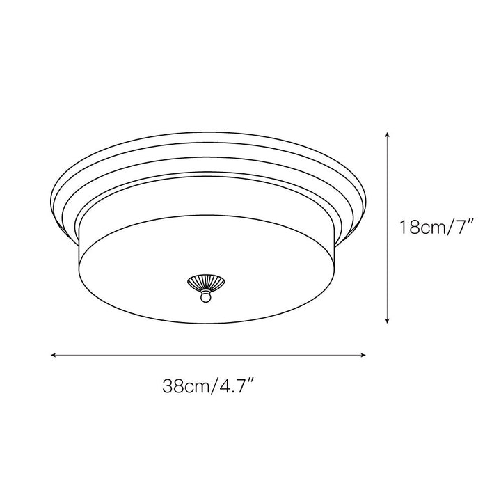 Artelux Crystal Glass Dome Ceiling Lamp