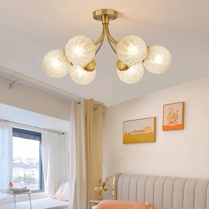 Halo Globe Glass Ceiling Light
