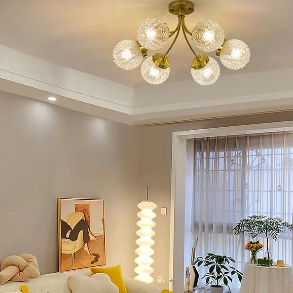 Halo Globe Glass Ceiling Light
