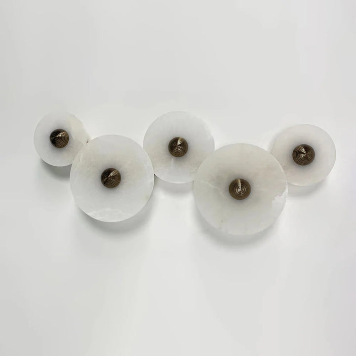 Artelux Round Alabaster Combination Wall Lamp