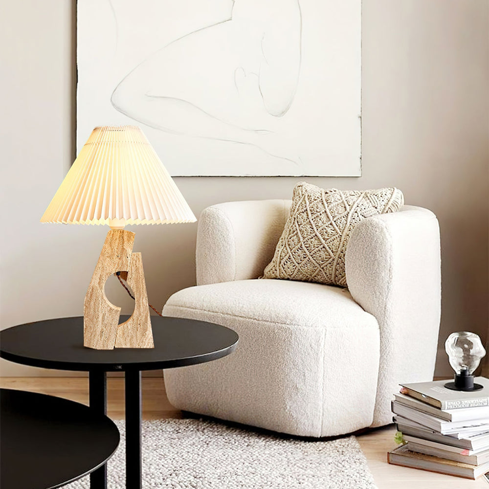 Stone Pillar Table Lamp-Artelux Atelier