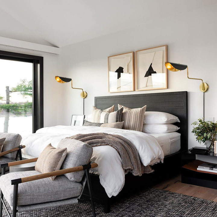 Aged Brass 1-Light Swing Arm Plug In Wall Sconce-Artelux Atelier
