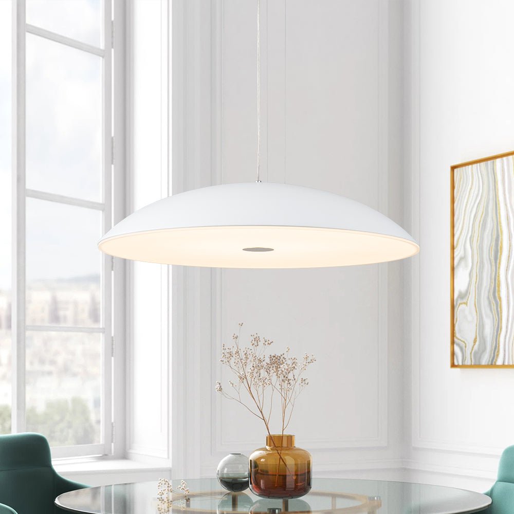 Minimalist Wide Flat Dome Dimmable LED Pendant Light-Artelux Atelier