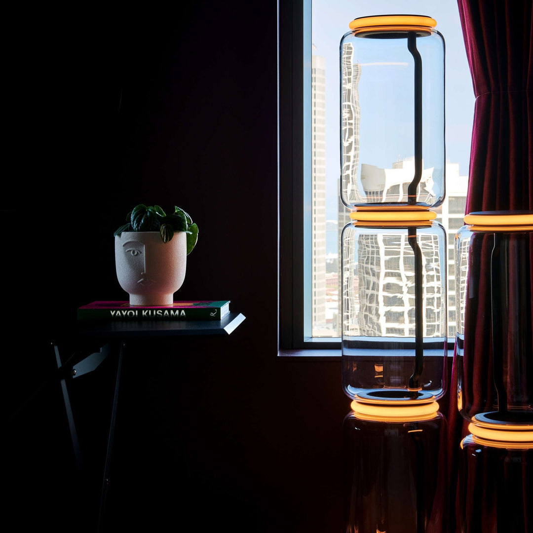 Bamboo Glass Floor Lamp-Artelux Atelier