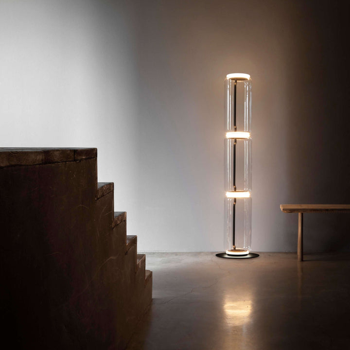 Bamboo Glass Floor Lamp-Artelux Atelier