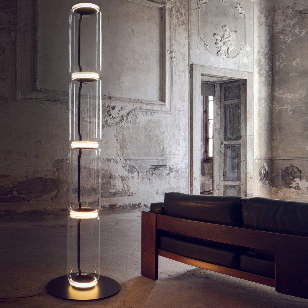 Bamboo Glass Floor Lamp-Artelux Atelier